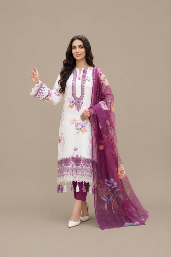 Embroidered Printed Lawn